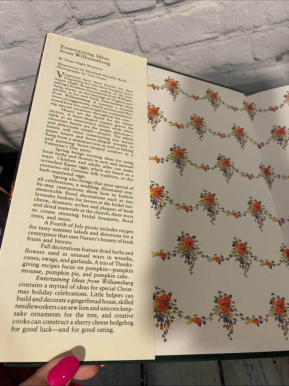 Entertaining Ideas from - Williamsburg Decorative Book